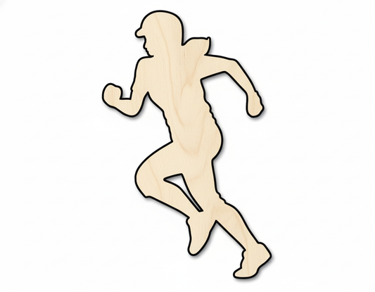 Unfinished Wood Softball Silhouette – Baltic Birch Wood Craft Cutout for DIY Sports Decoration NameSigns.com