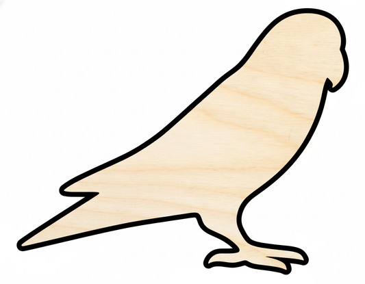 Wood Love Bird Shape - Craft - up to 46" NameSigns.com