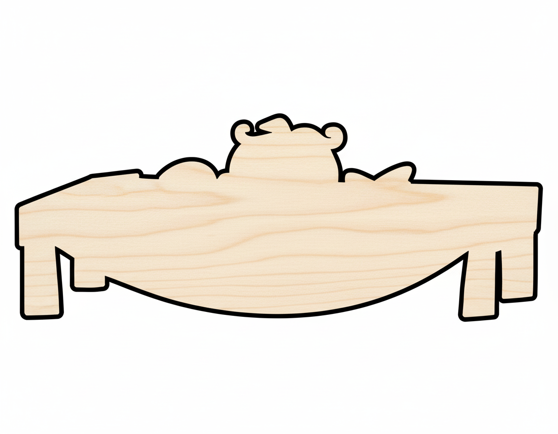 Wood Feast Table Shape - Craft - up to 46" NameSigns.com