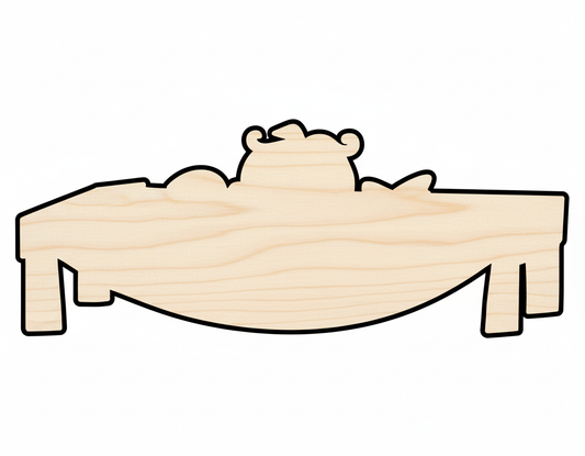 Wood Feast Table Shape - Craft - up to 46" NameSigns.com