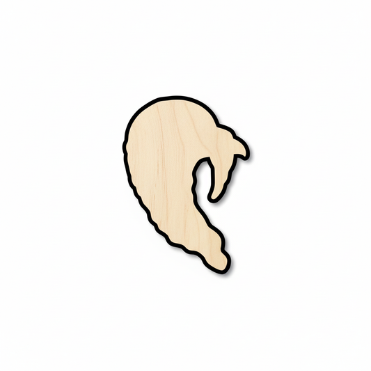 Wood Turkey Head Shape - Thanksgiving - Bird - Animal - Craft - NameSigns.com