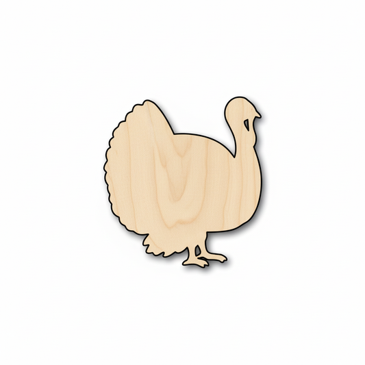 Wood Turkey Shape - Craft - NameSigns.com