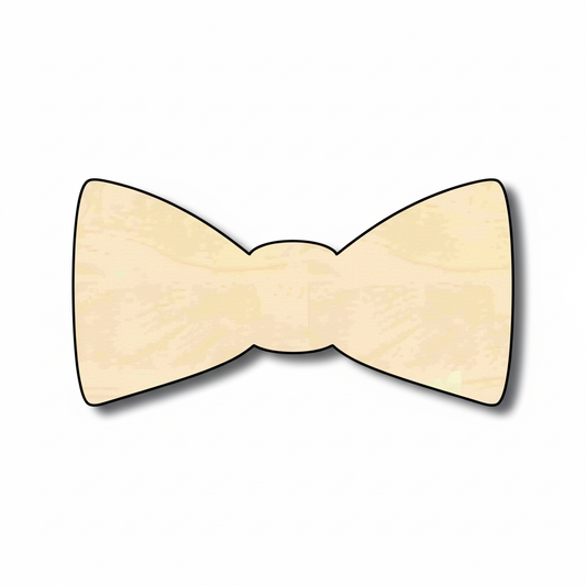 Wood Bow Tie Shape - Groomsmen - Craft - NameSigns.com