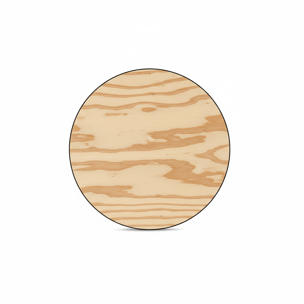 7 Inch Wooden Circle - Thick Wood Discs | Durable Baltic Birch Rounds for Crafts - NameSigns.com