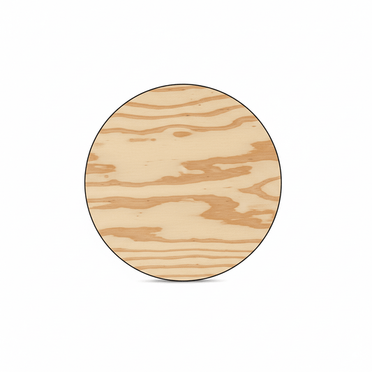 7 Inch Wooden Circle - Thick Wood Discs | Durable Baltic Birch Rounds for Crafts - NameSigns.com