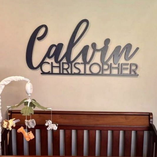 Double Name Sign - Personalized