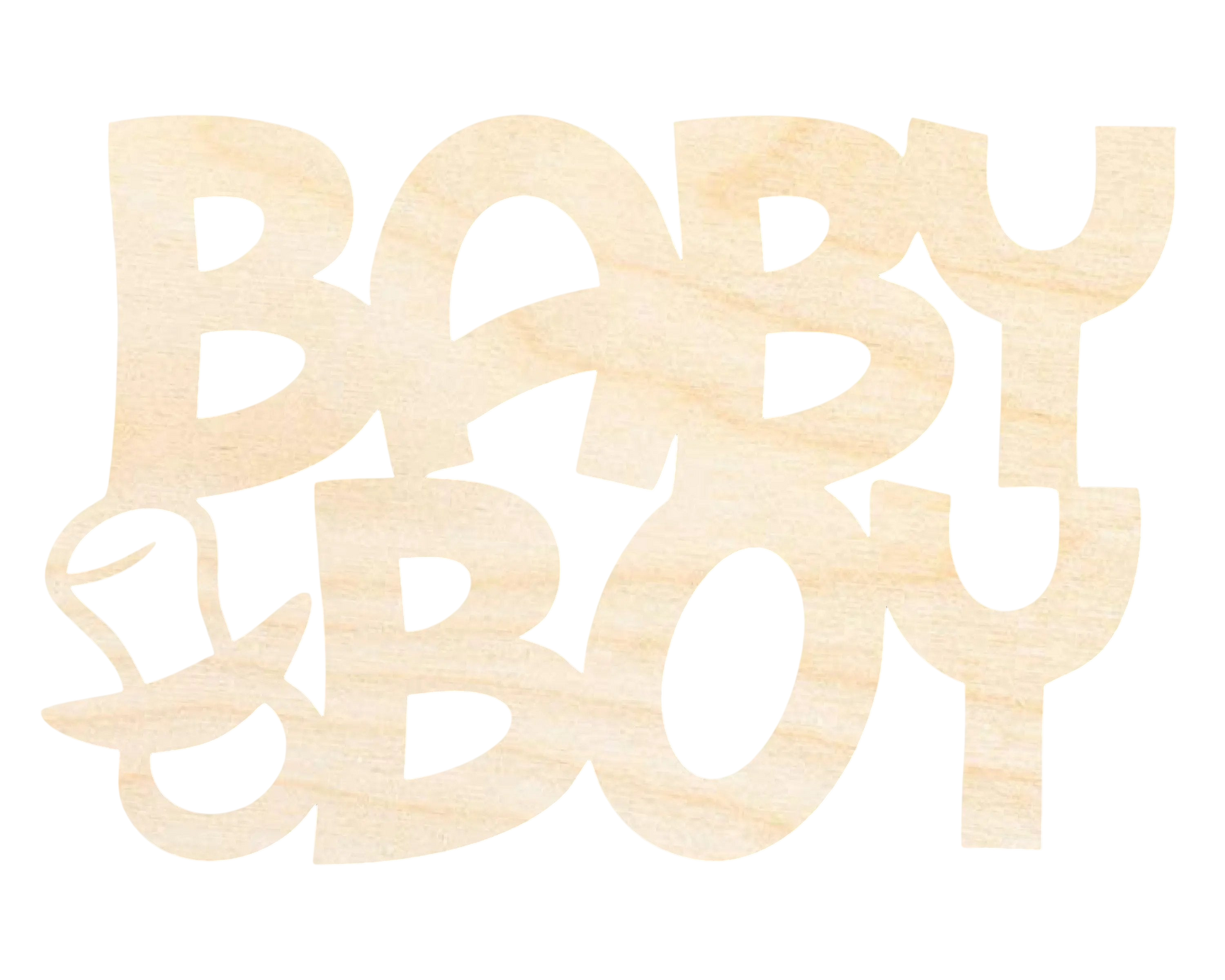 Unfinished Baby Boy Sign Shape | DIY Craft Cutout | up to 46" DIY