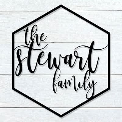 Custom Family Hexagon Wood Last Name Wedding Sign – Personalized Wedding Decor and Home Accent - NameSigns.com