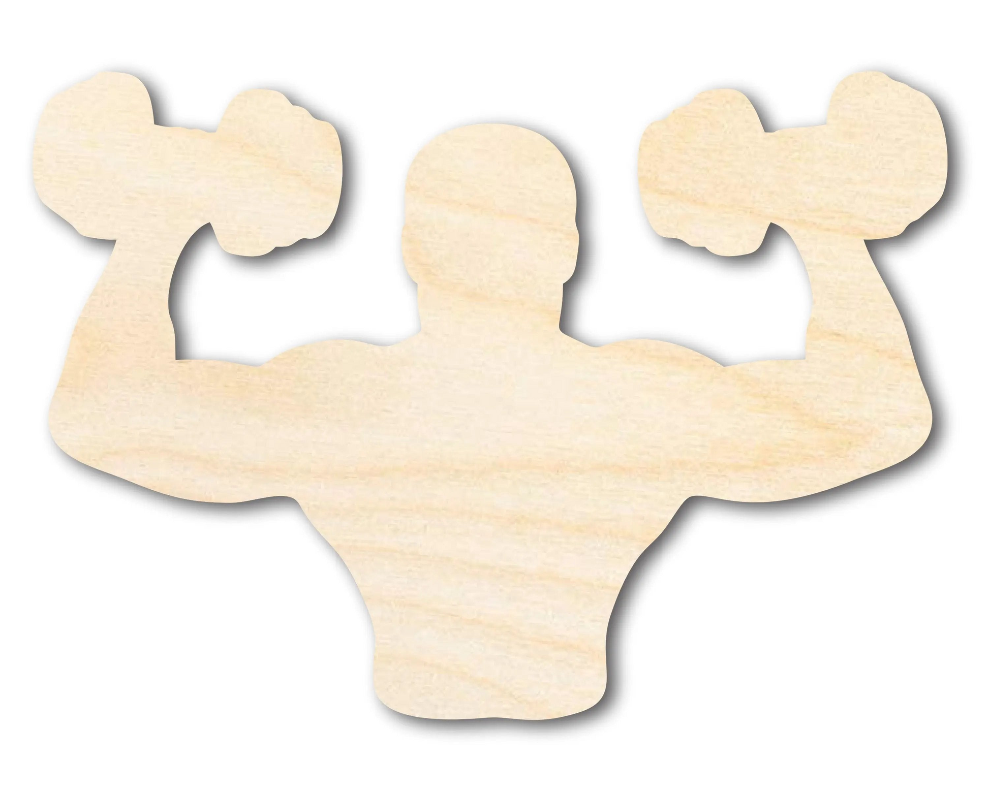 Unfinished Body Builder Shape | DIY Craft Cutout | up to 46" DIY