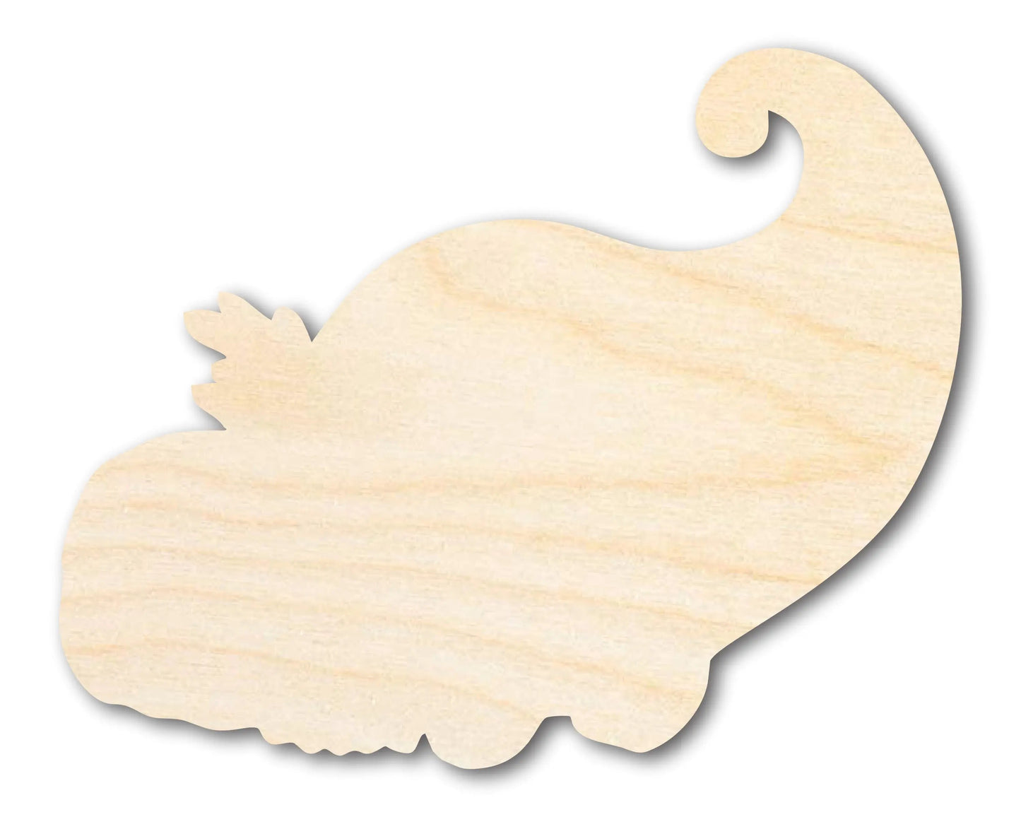 Unfinished Cornucopia Harvest Shape | Craft Cutout | up to 46" DIY