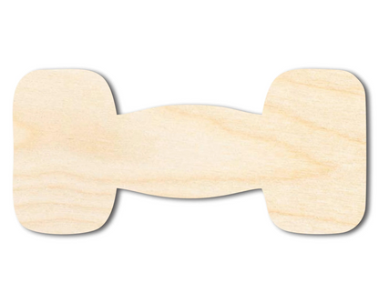 Unfinished Dumbbell Silhouette | DIY Craft Cutout | up to 46" DIY