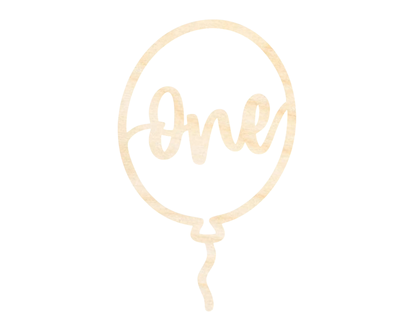 Unfinished One Balloon Shape | DIY Craft Cutout | up to 46" DIY