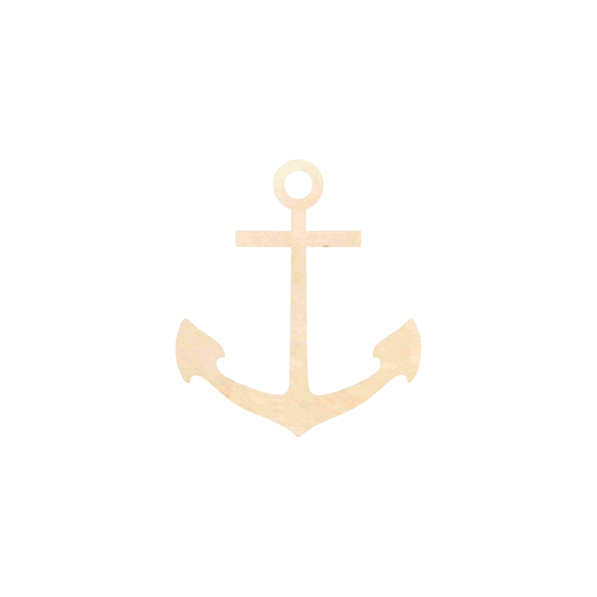 Unfinished Wood Anchor Silhouette - Craft- up to 46" DIY