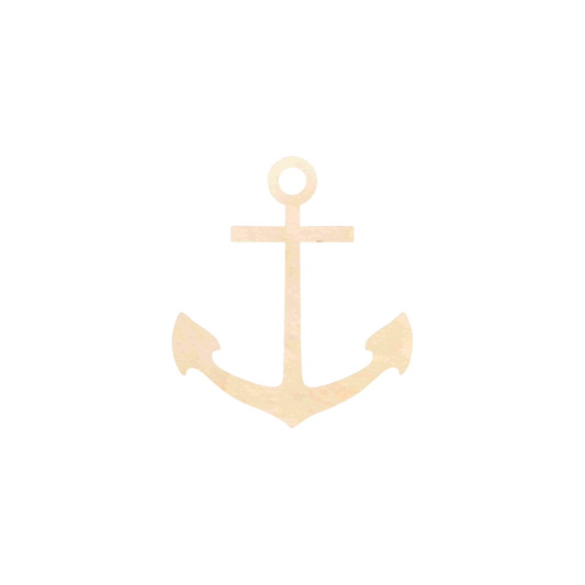 Unfinished Wood Anchor Silhouette - Craft- up to 46" DIY