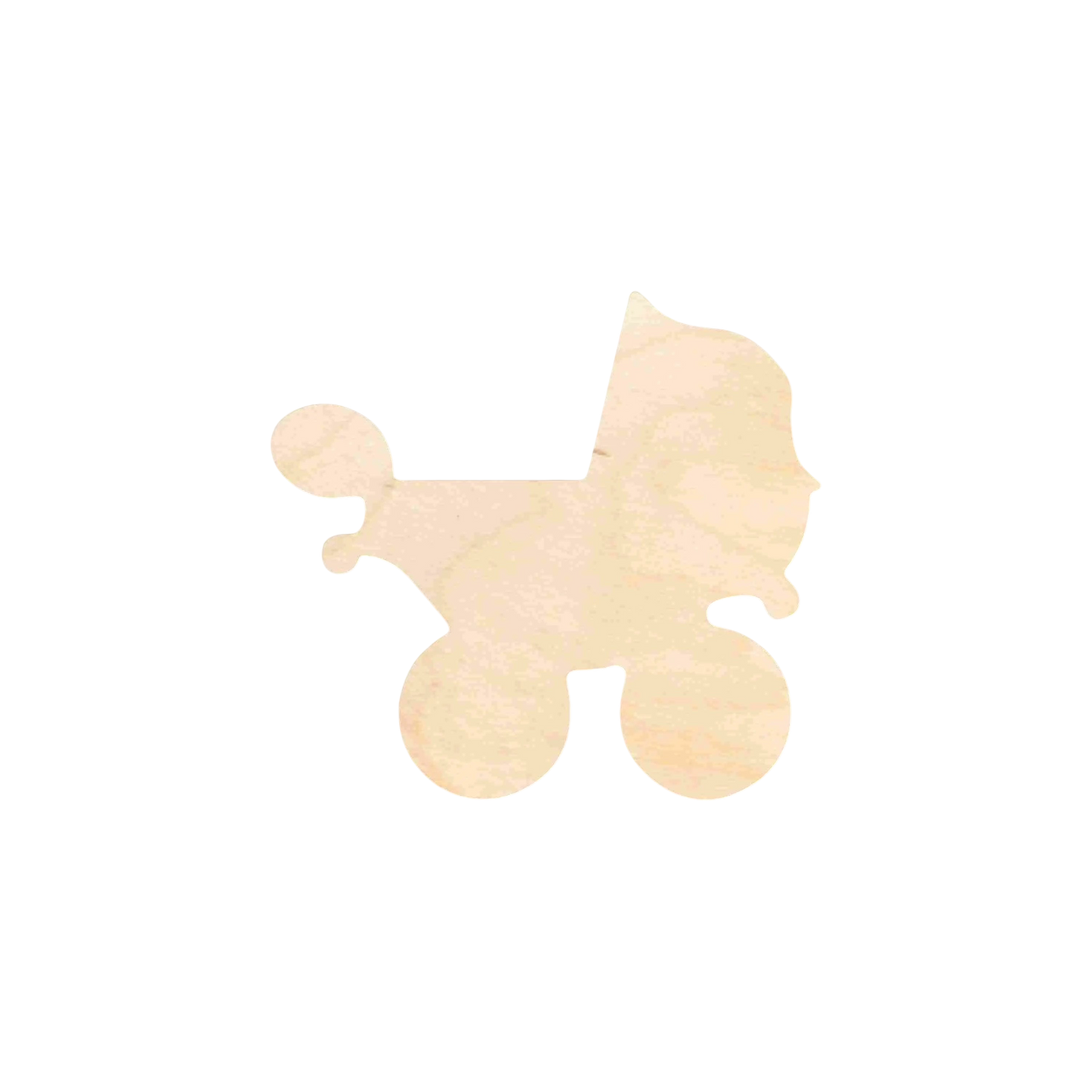 Unfinished Wood Baby Carriage Stroller Silhouette - Craft- up to 46" DIY