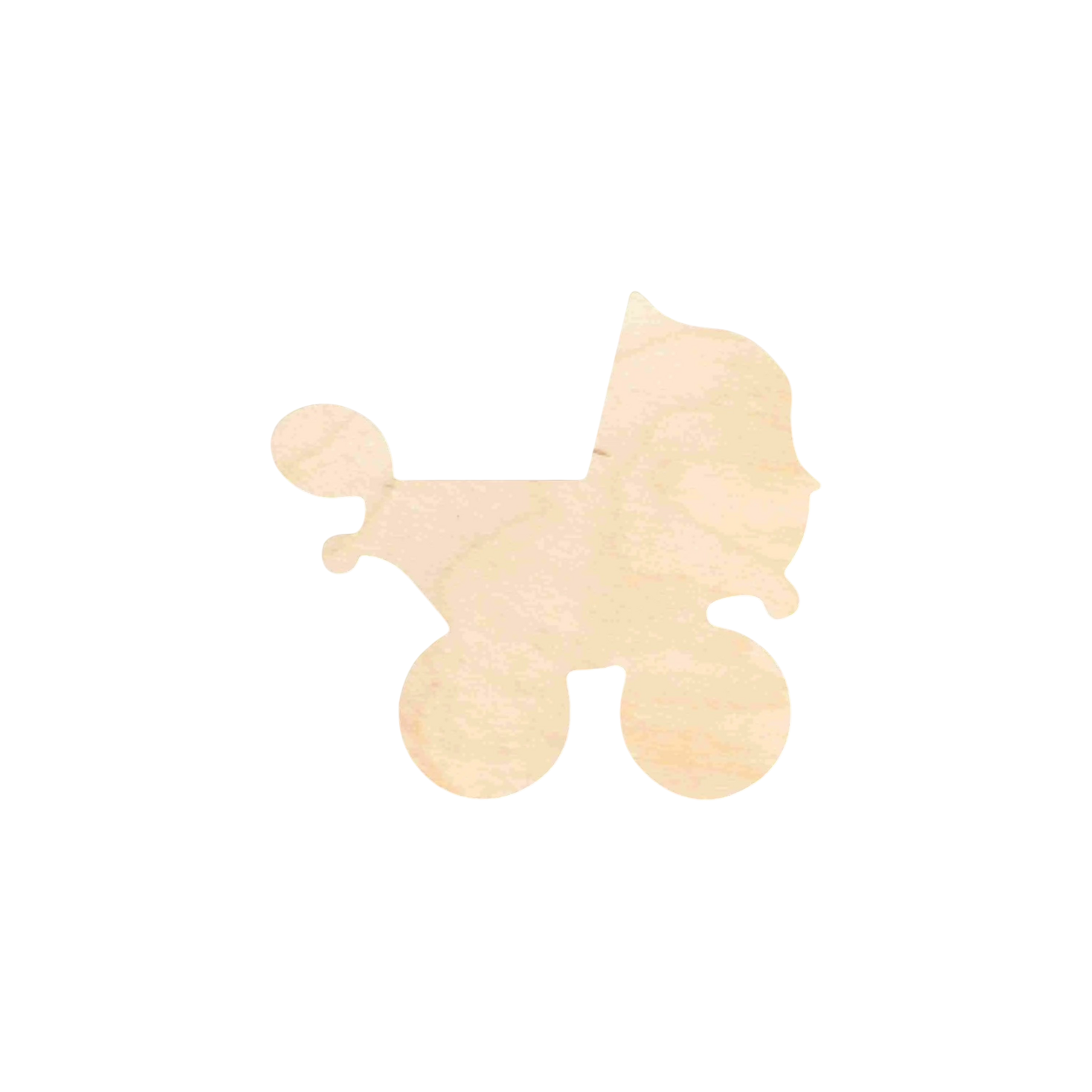 Unfinished Wood Baby Carriage Stroller Silhouette - Craft- up to 46" DIY