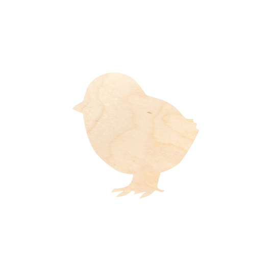 Unfinished Wood Baby Chick Shape - Craft - up to 46" DIY