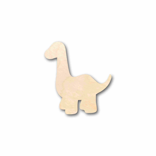 Unfinished Wood Baby Dinosaur Brontosaurus Silhouette - Craft- up to 46" DIY