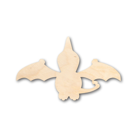 Unfinished Wood Baby Dragon Shape - Craft - up to 46" DIY