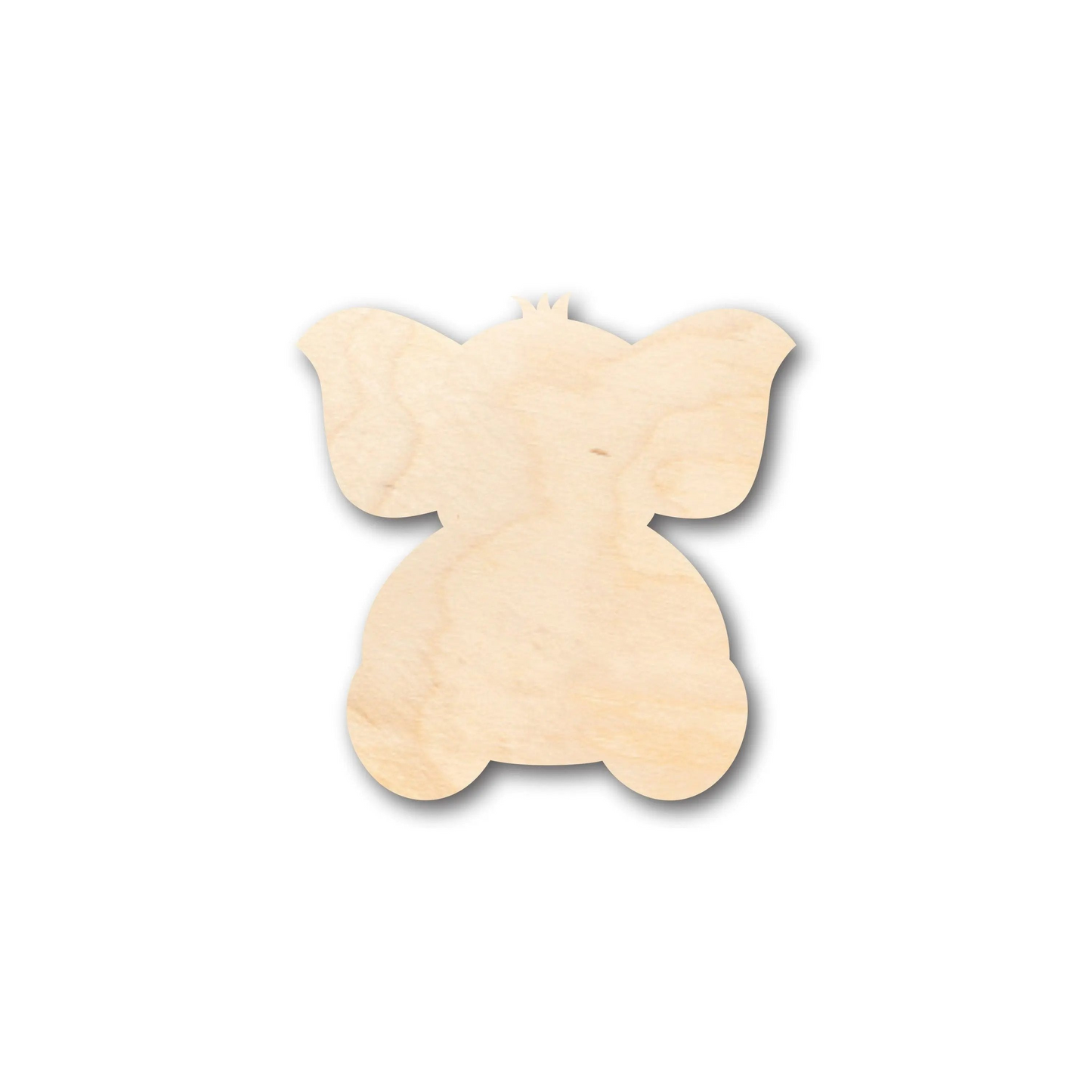 Unfinished Wood Baby Elephant Shape - Craft - up to 46" DIY