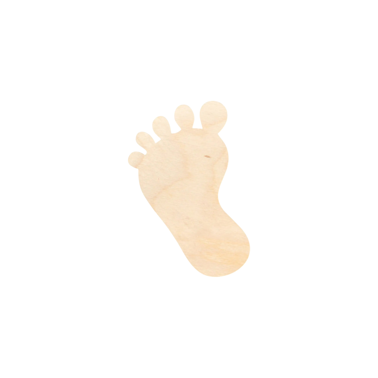 Unfinished Wood Baby Foot Shape - Craft - up to 46" DIY