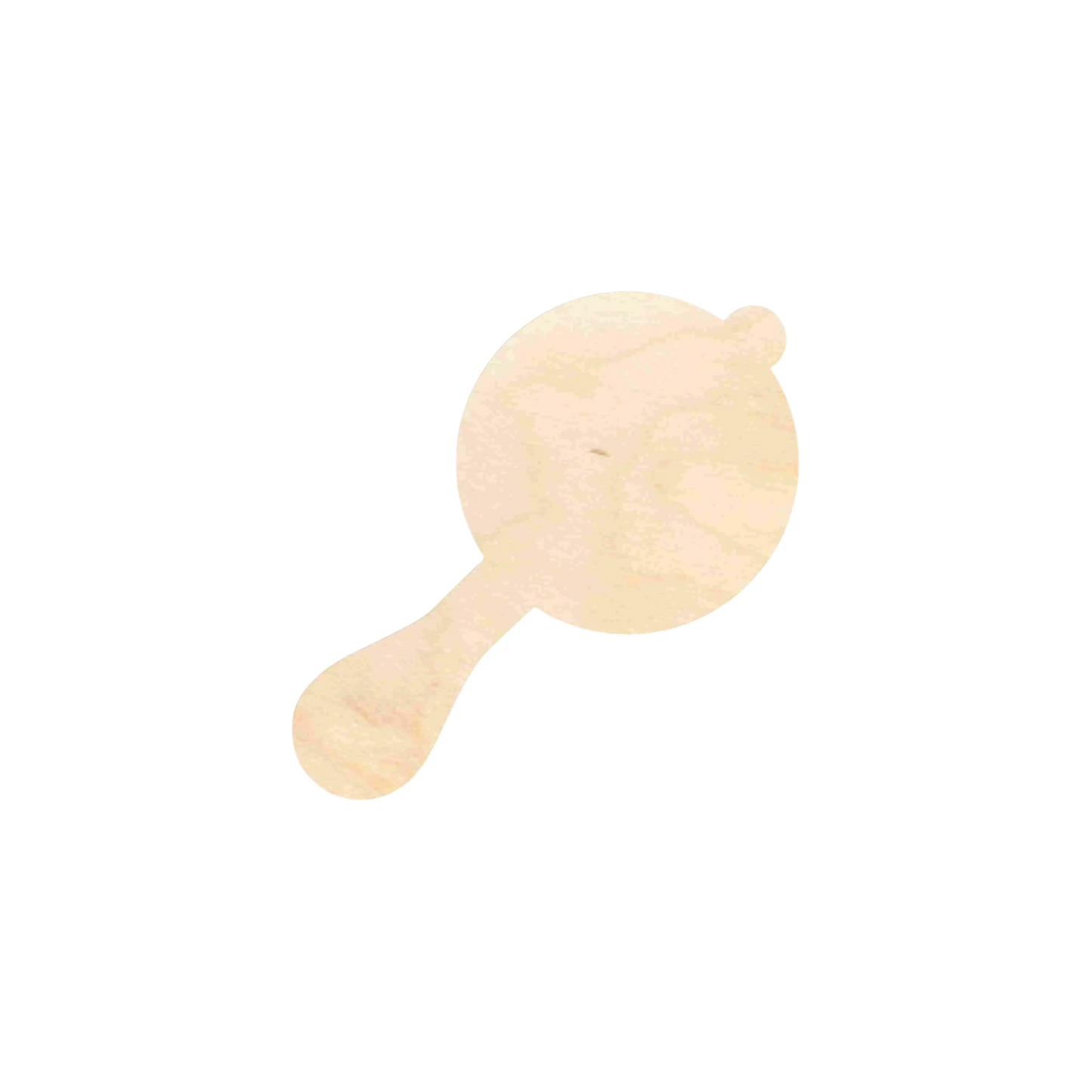 Unfinished Wood Baby Rattle Silhouette - Craft- up to 46" DIY