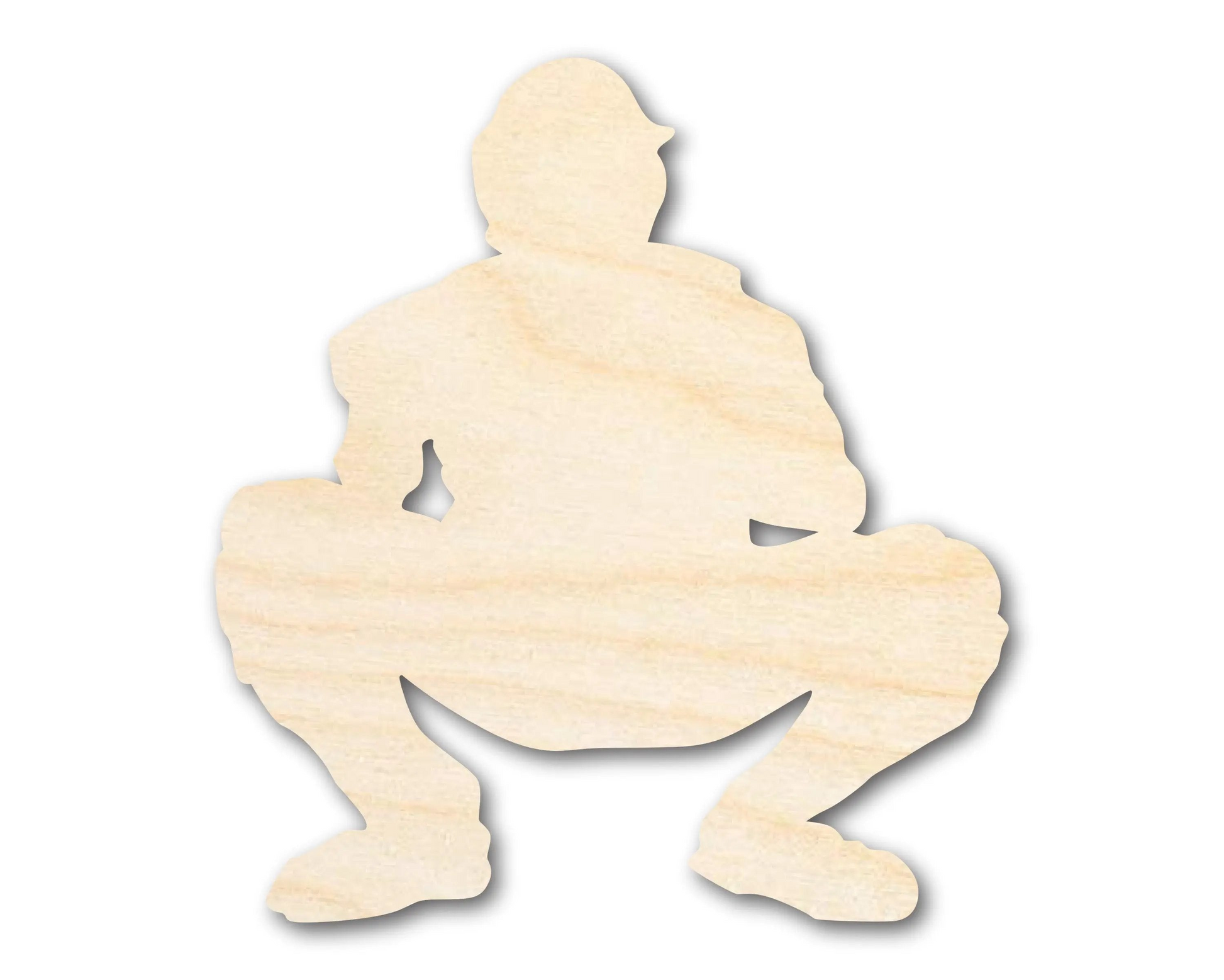 Bigger Better | Unfinished Wood Baseball Catch Shape | DIY Craft Cutout |