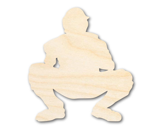 Bigger Better | Unfinished Wood Baseball Catch Shape | DIY Craft Cutout |