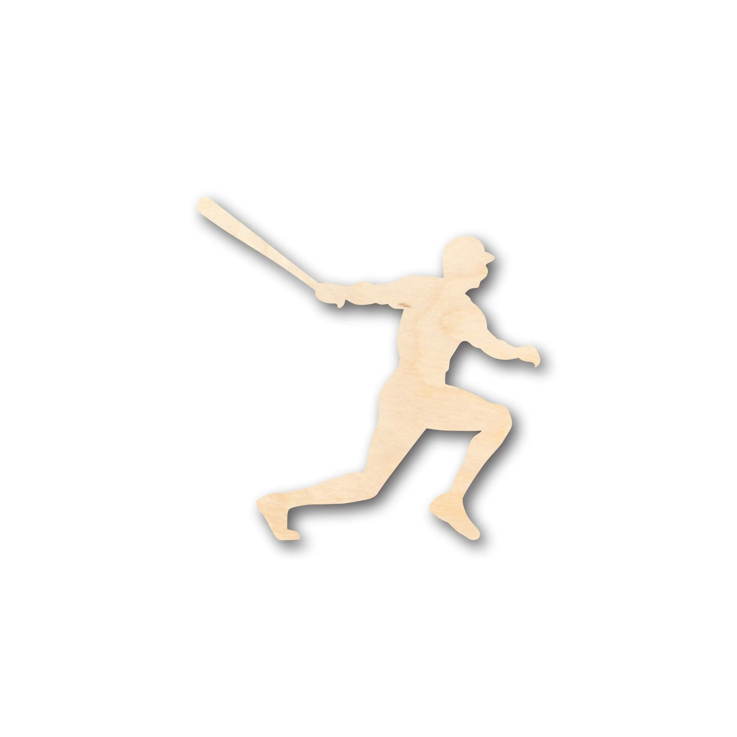 Unfinished Wood Baseball Player Shape - Craft - up to 46" DIY