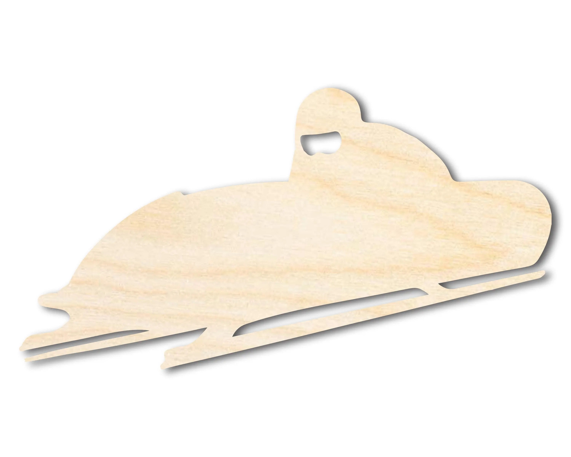 Unfinished Wood Bobsled Shape | DIY Craft Cutout | up to 46" DIY
