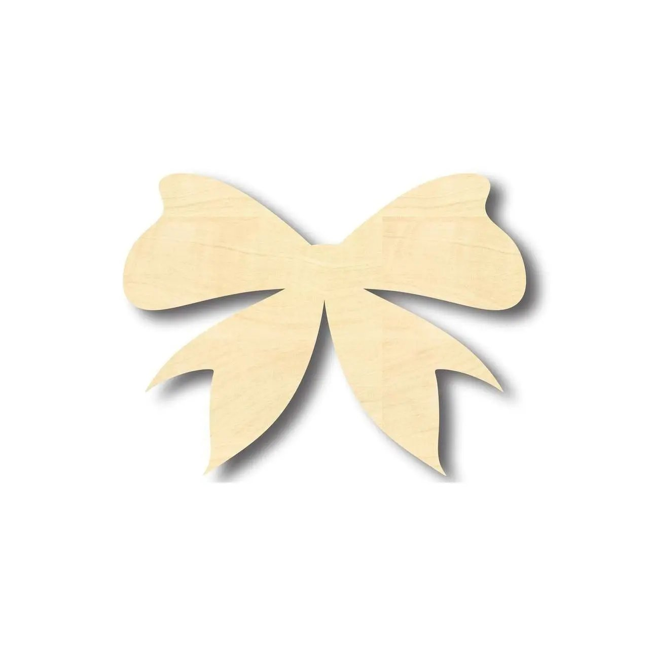 Unfinished Wood Bow Ribbon Shape - Craft - up to 46" DIY