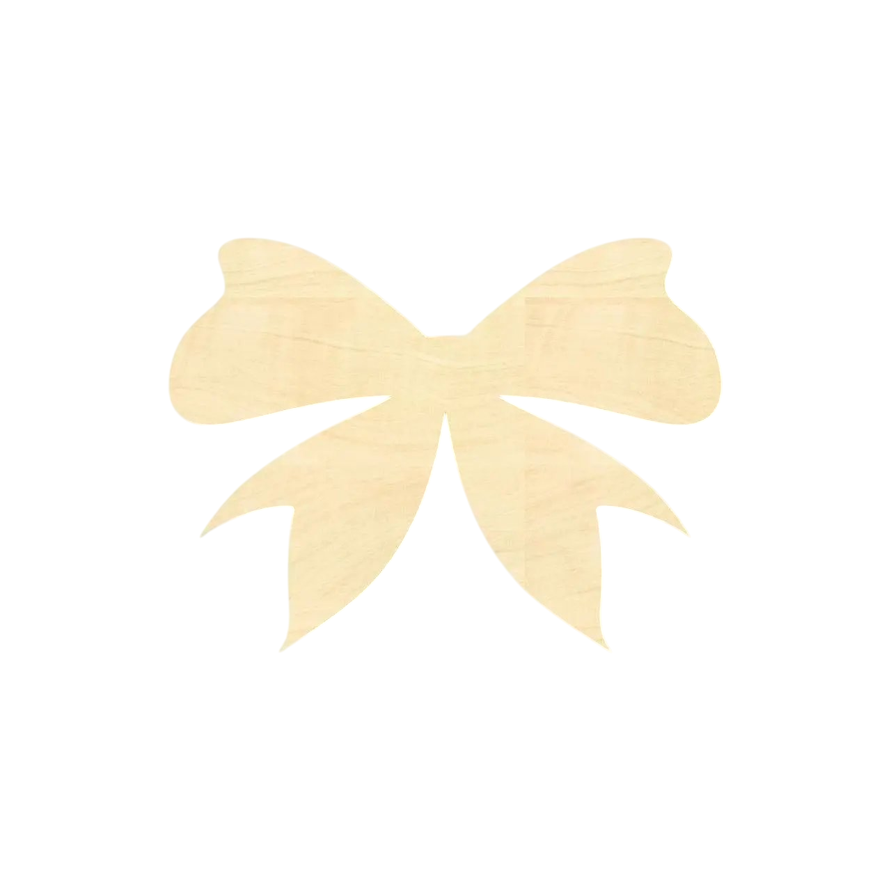 Unfinished Wood Bow Ribbon Shape - Craft - up to 46" DIY