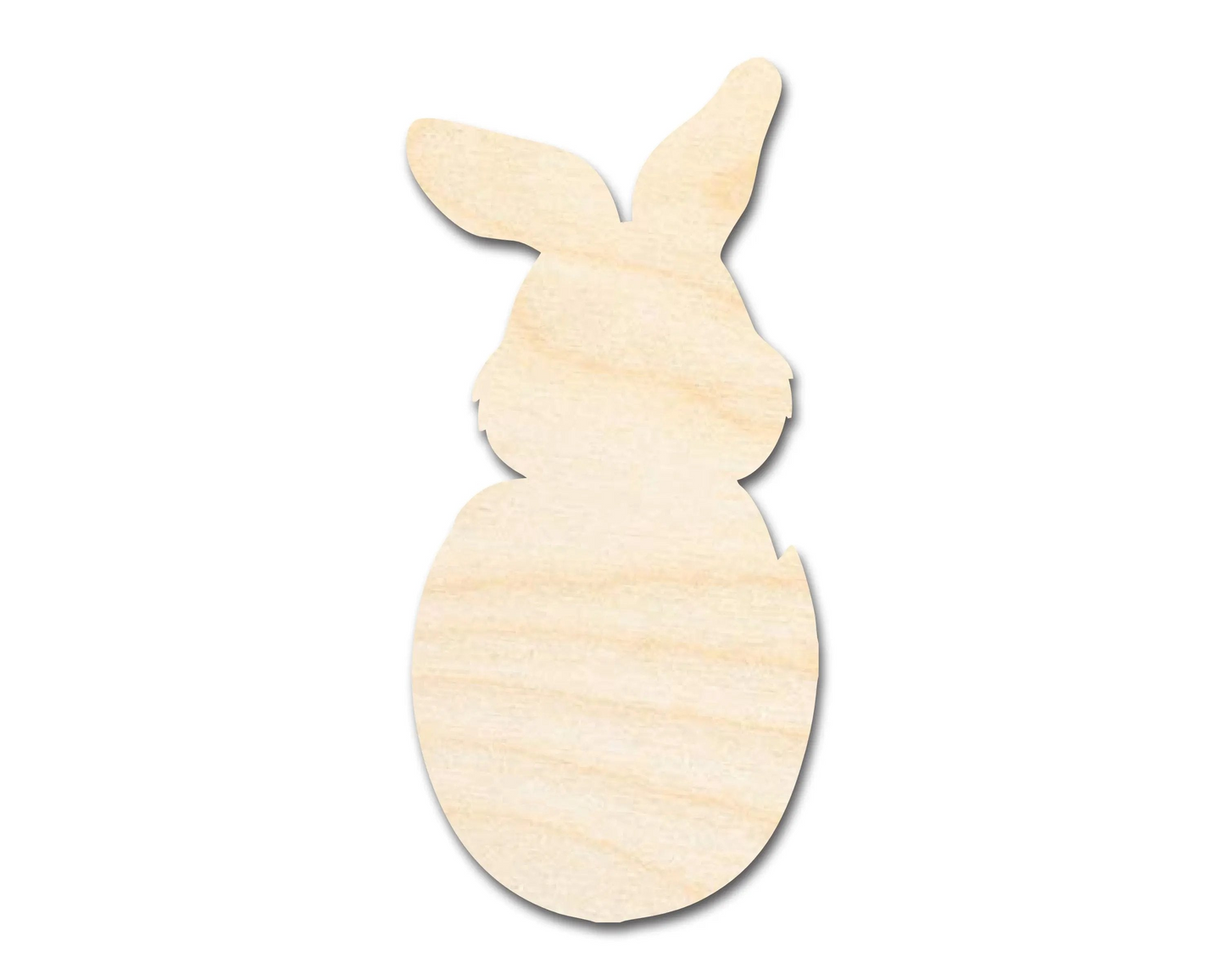 Unfinished Wood Bunny in Easter Egg Shape | DIY Craft Cutout | up to 46" DIY