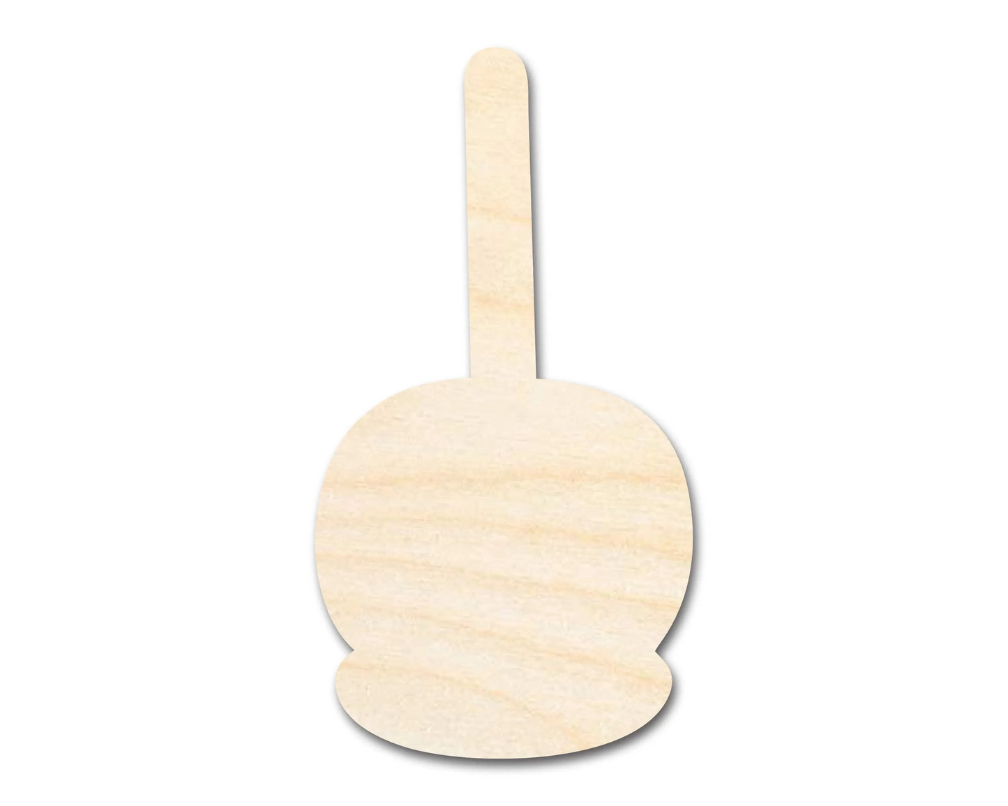Bigger Better | Unfinished Wood Candy Caramel Apple Shape |  DIY Craft Cutout