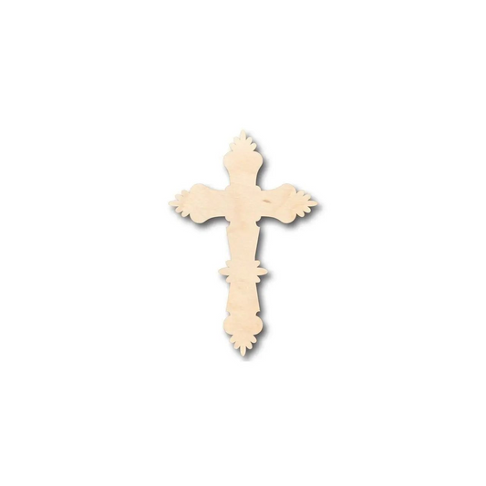 Unfinished Wood Catholic Cross Shape - Easter - Christian - Craft - up to 46" DIY