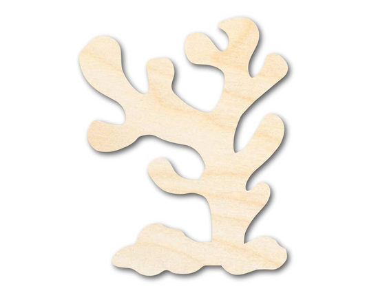 Unfinished Wood Coral Shape | DIY Craft Cutout | up to 46" DIY