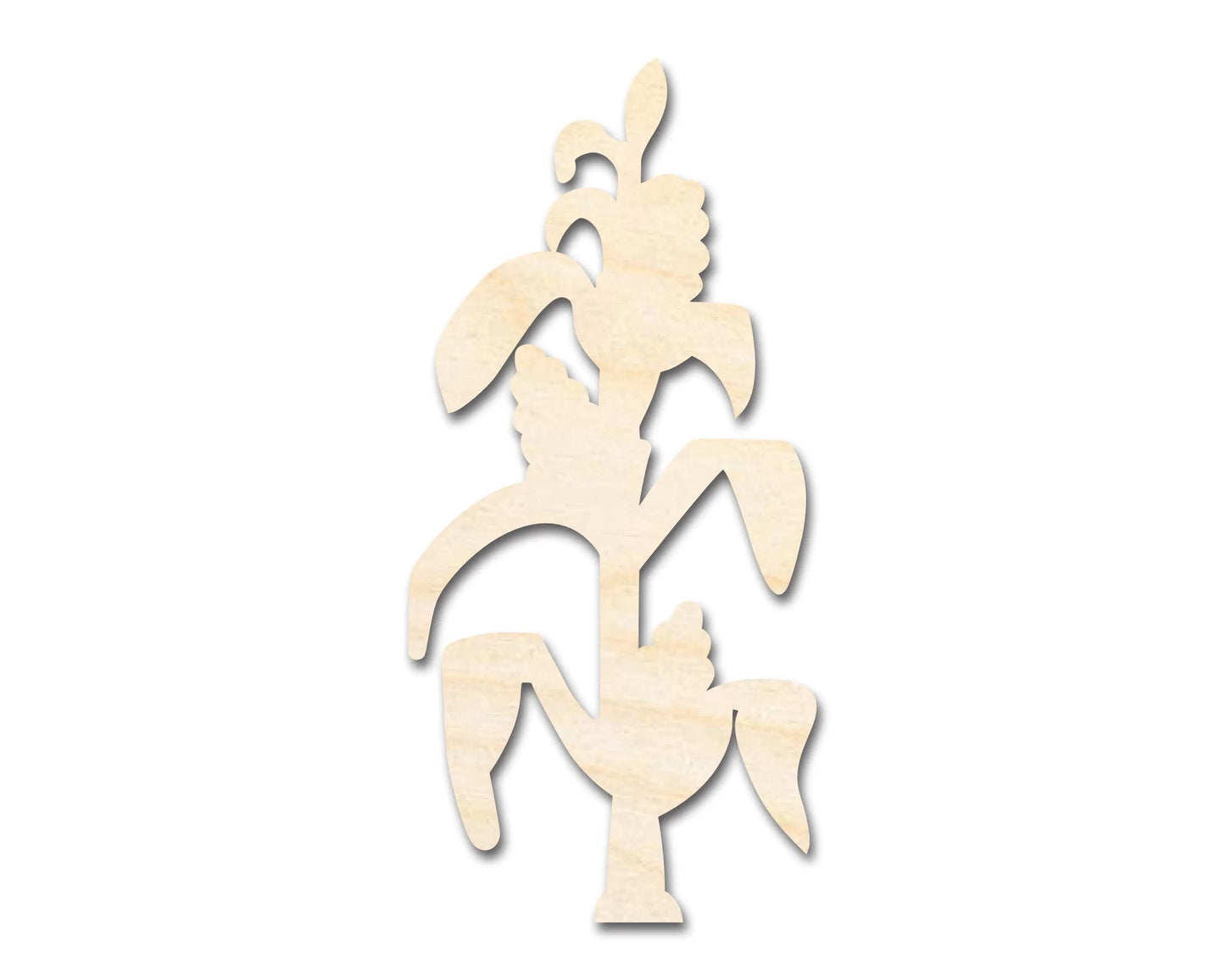 Unfinished Wood Corn Stalk Shape | Craft Cutout | up to 46" DIY