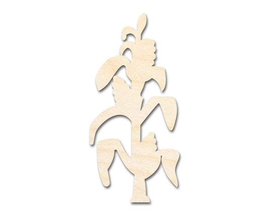 Unfinished Wood Corn Stalk Shape | Craft Cutout | up to 46" DIY
