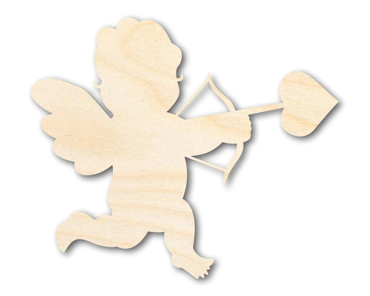 Unfinished Wood Cupid Shape | DIY Craft Cutout | up to 46" DIY