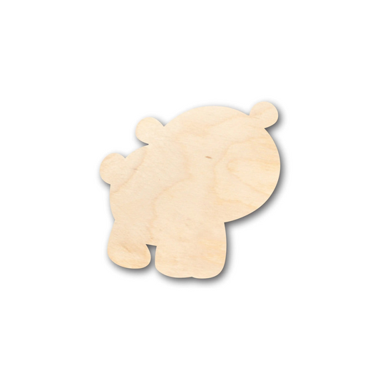 Unfinished Wood Cute Baby Bear Shape - Craft - up to 46" DIY