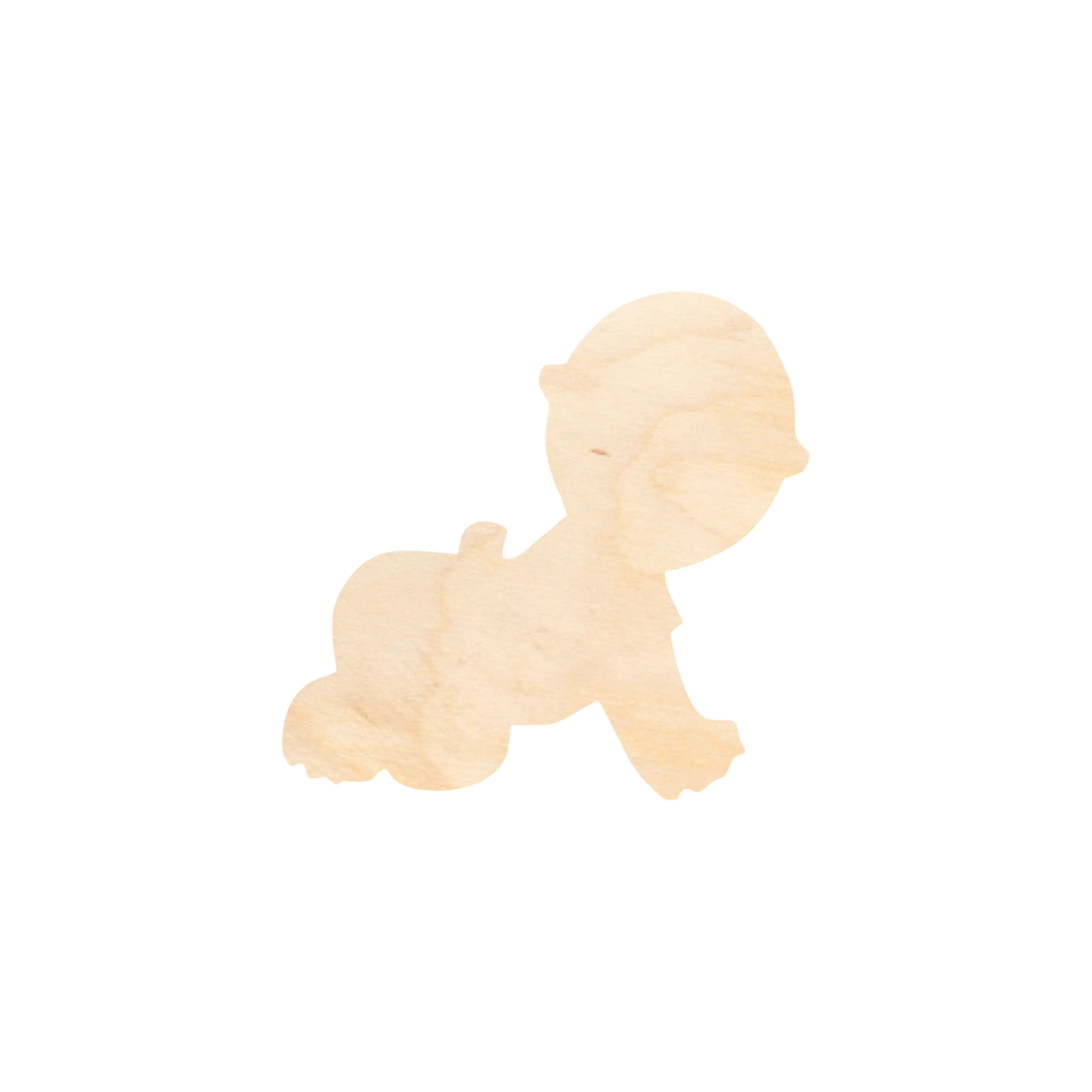 Unfinished Wood Cute Baby Shape - Craft - up to 46" DIY