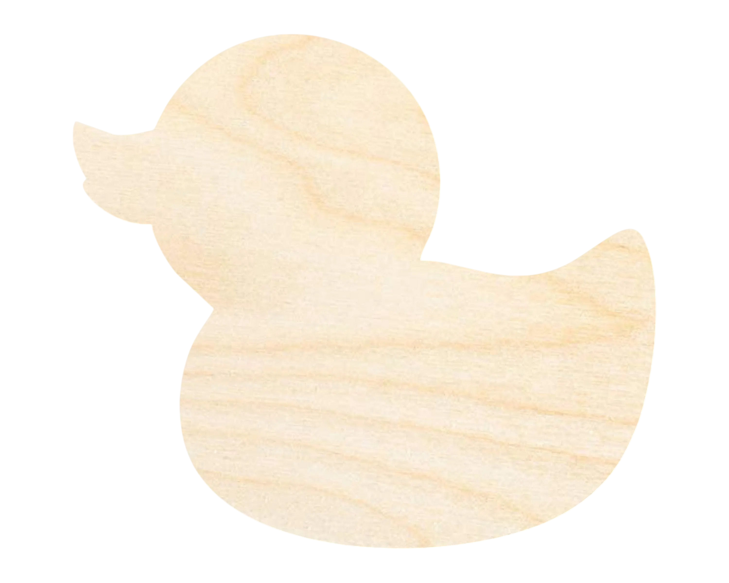 Unfinished Wood Cute Rubber Duck Shape | DIY Craft Cutout | up to 46" DIY