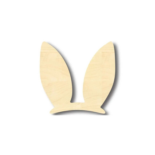 Unfinished Wood Easter Bunny Ears Shape - Craft - up to 46" DIY