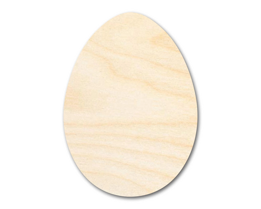Bigger Better | Unfinished Wood Egg Shape | DIY Craft Cutout