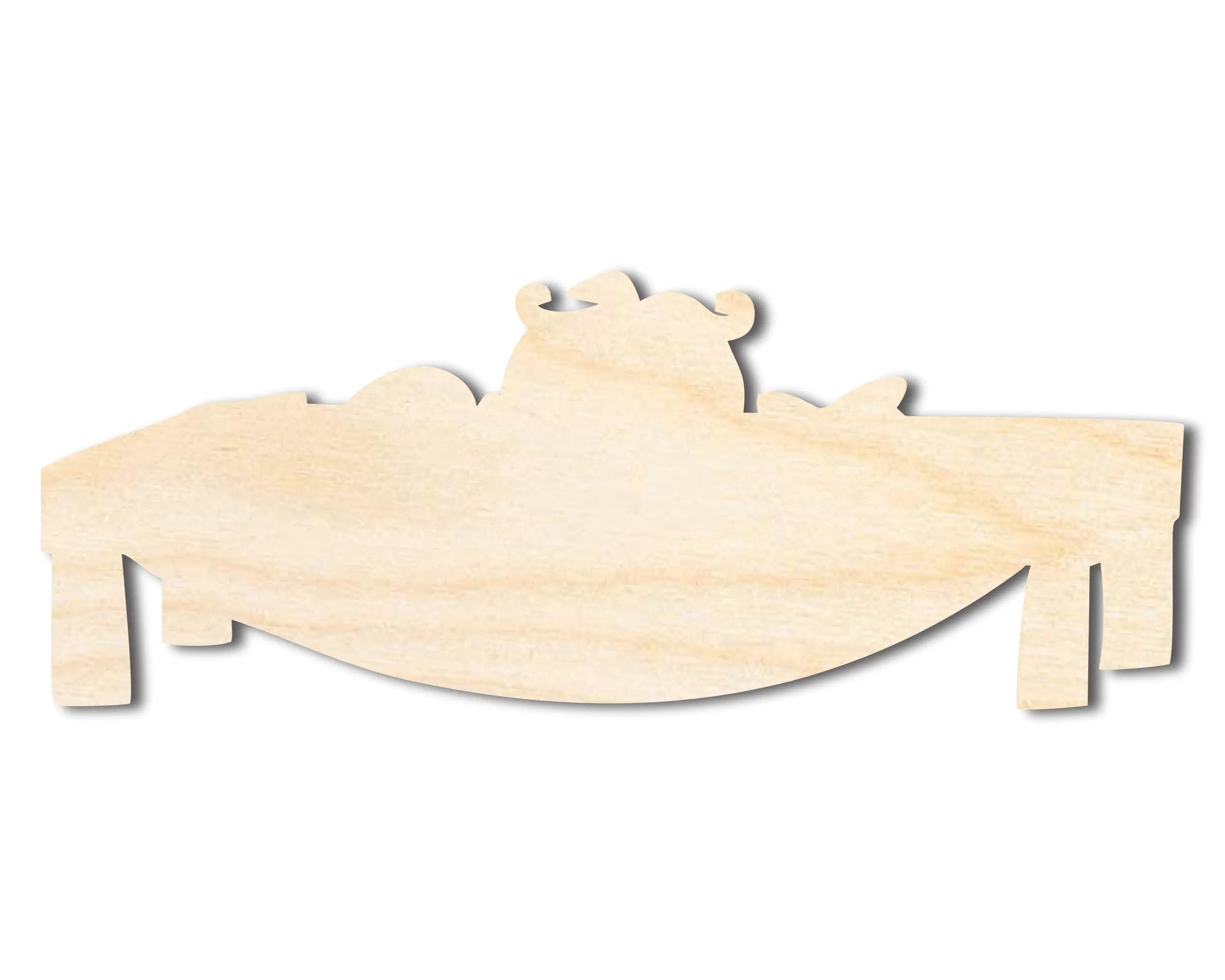 Unfinished Wood Feast Table Shape - Craft - up to 46"