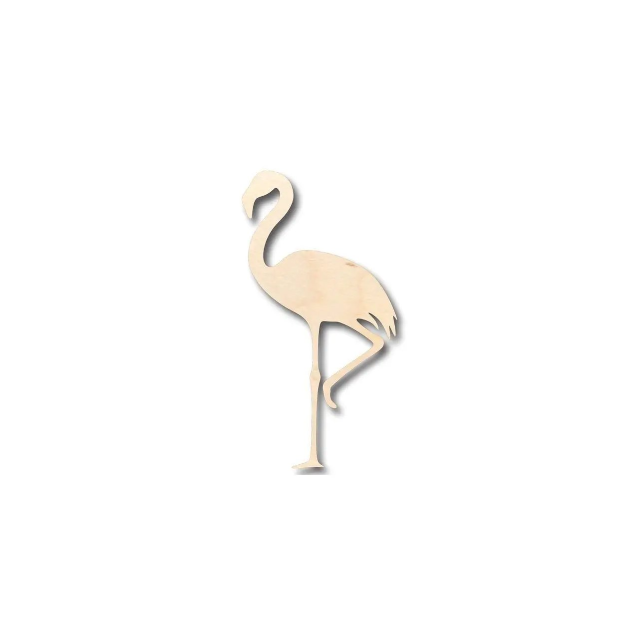 Unfinished Wood Flamingo Shape - Animal - Bird - Wildlife - Craft - up to 46" DIY