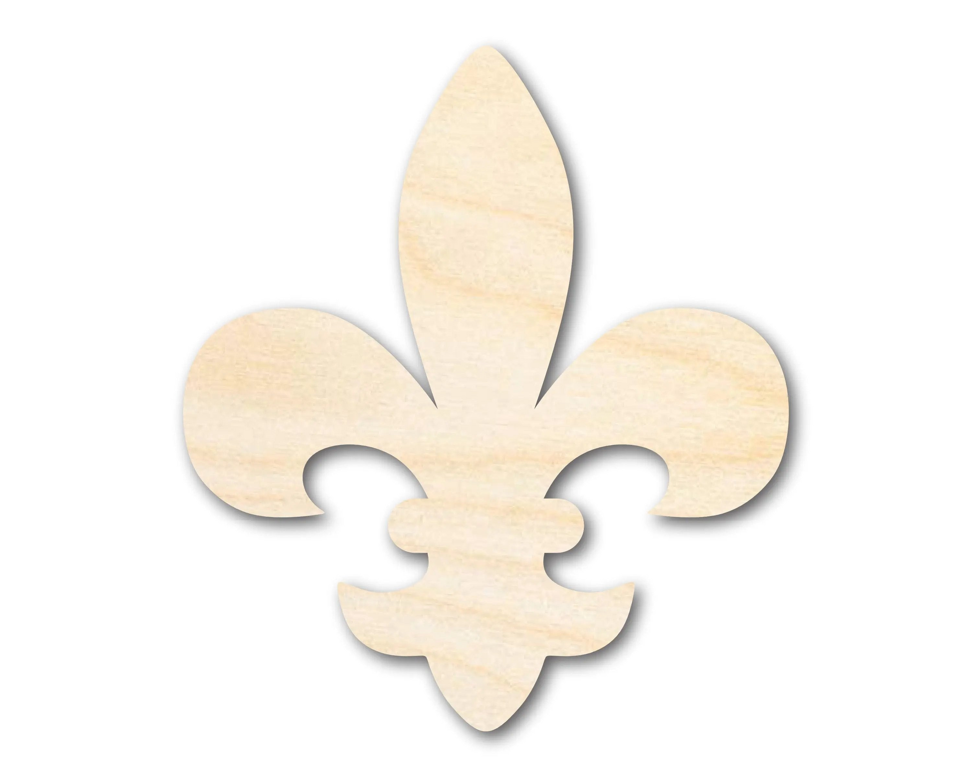 Bigger Better | Unfinished Wood Fleur di Lis Shape | DIY Craft Cutout |