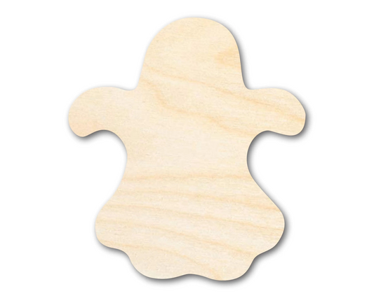 Bigger Better | Unfinished Wood Ghost Shape |  DIY Craft Cutout