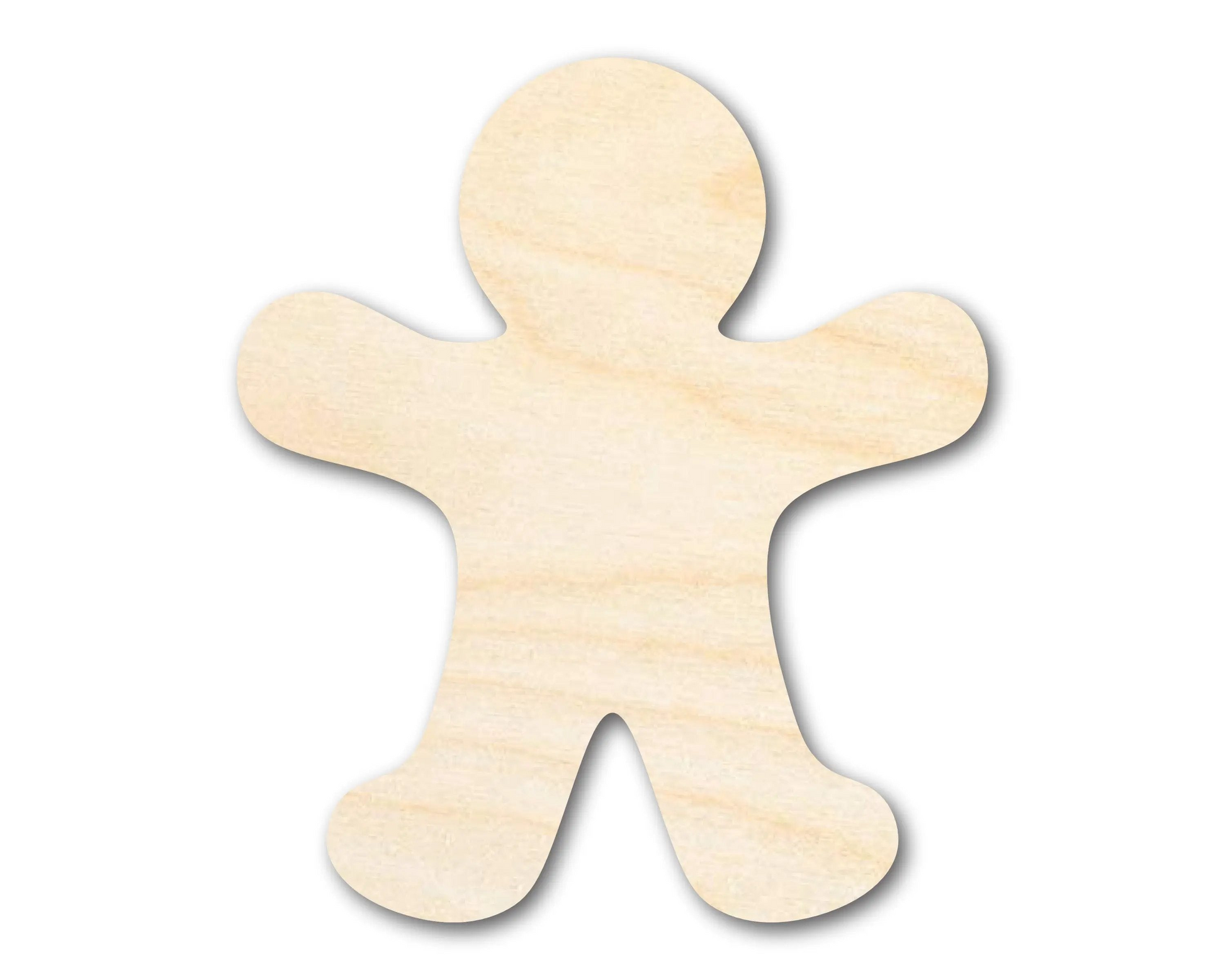 Bigger Better | Unfinished Wood Gingerbread Man Shape |  DIY Craft Cutout