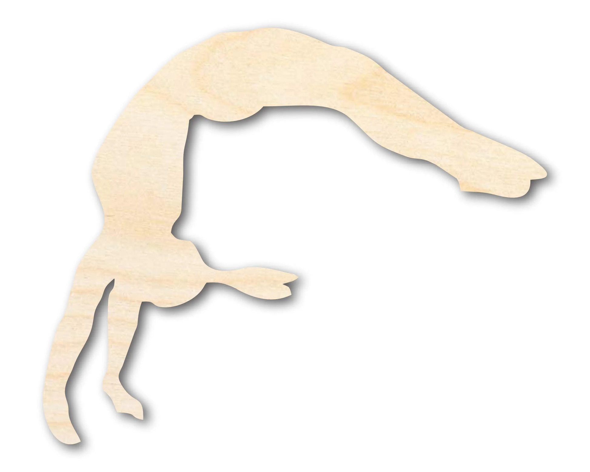 Unfinished Wood Gymnast Handspring Shape | DIY Craft Cutout | up to 46" DIY